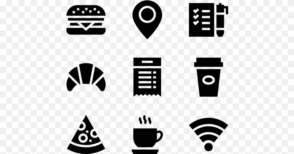 Cafe Date Time Venue Icon, Gray Png Image