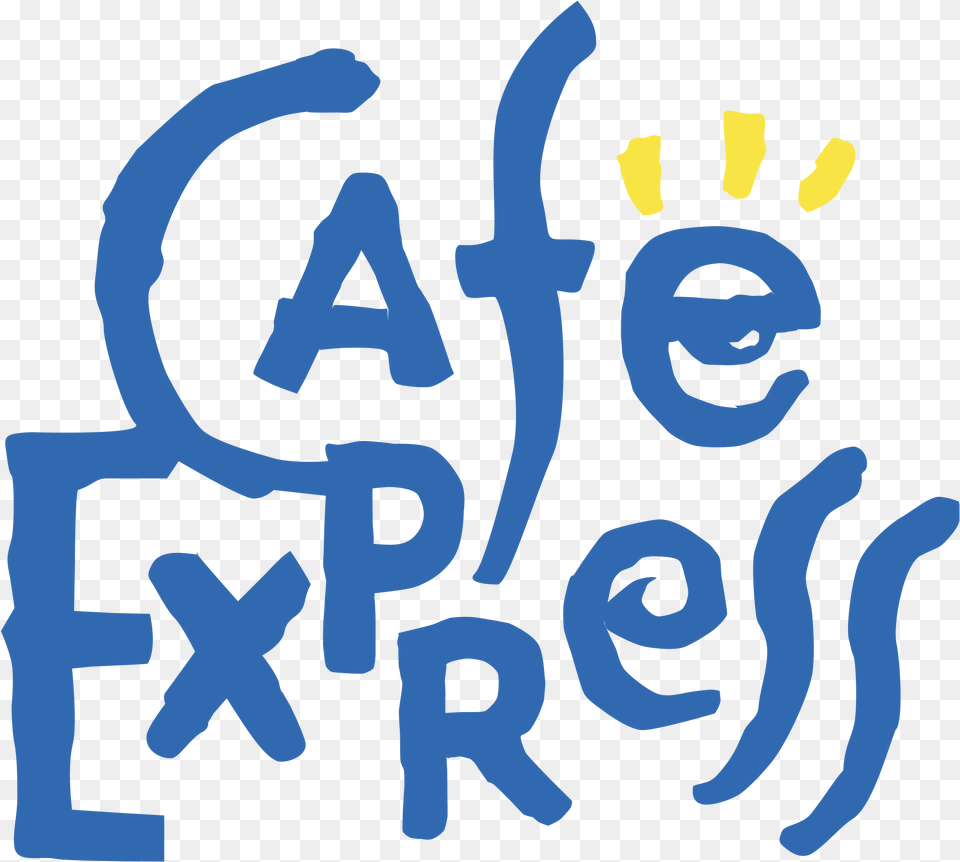 Cafe Express Logo Text, Face, Head, Person Free Transparent Png