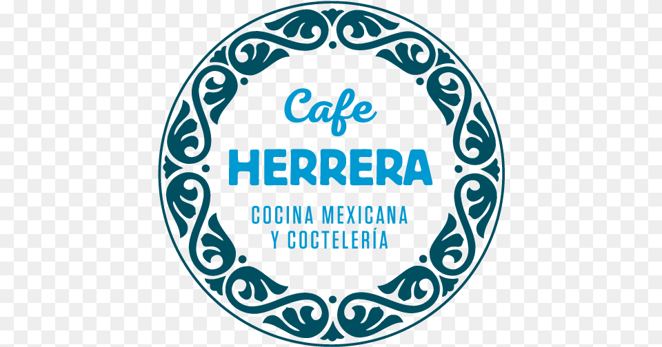 Cafe Herrera Logo B Monogram Letter Circle, Turquoise, Face, Head, Person Png Image