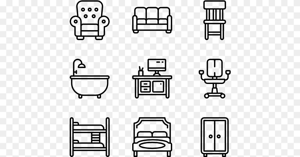 Cafe Icons, Gray Png Image