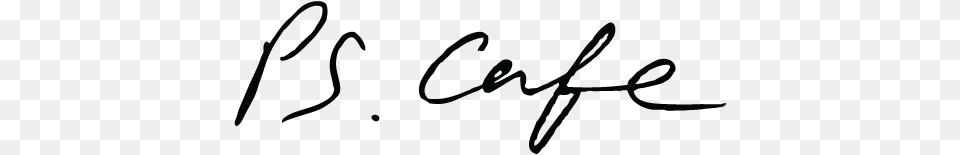 Cafe Logo Ps Cafe, Handwriting, Text, Signature Free Transparent Png