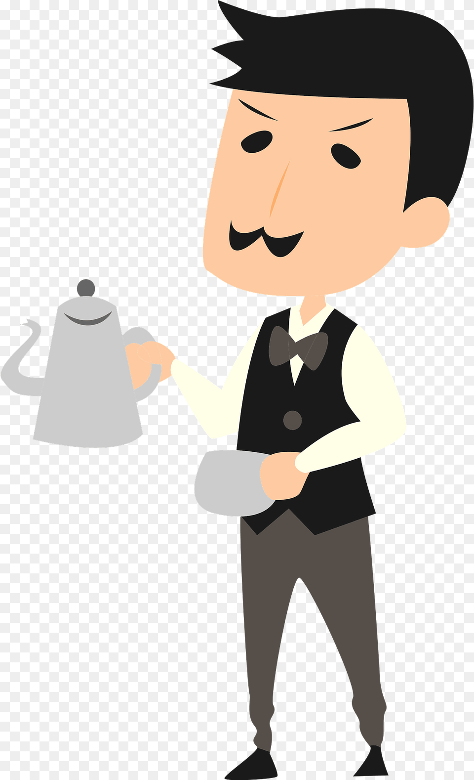 Cafe Manager Man Clipart, Person, Face, Head, Cookware Png Image