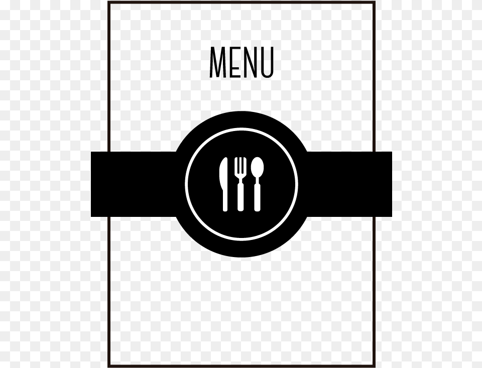 Cafe Menu Restaurant Square Area With Restaurant Menu Icon, Cutlery, Fork, Spoon Png Image