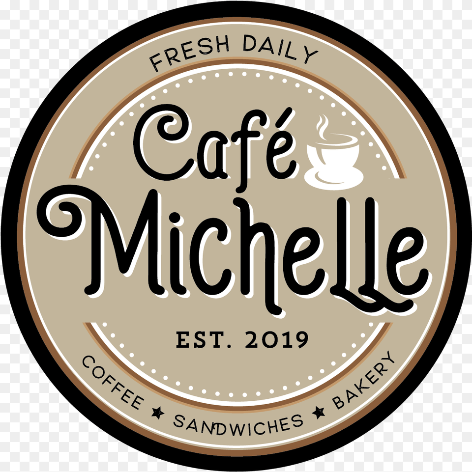 Cafe Michelle Logo Circle, Coin, Money Png Image