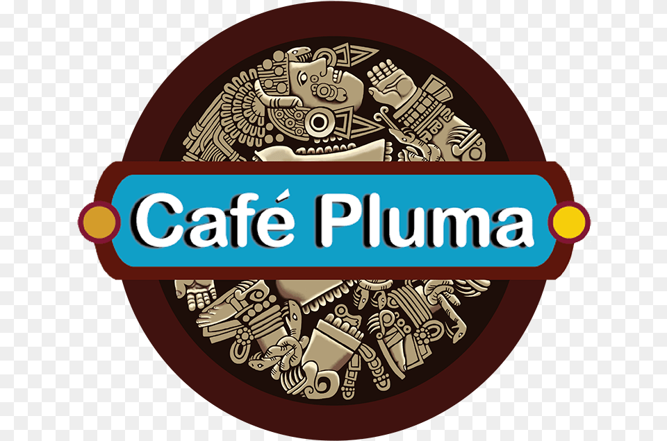 Cafe Pluma, Badge, Logo, Symbol Free Transparent Png
