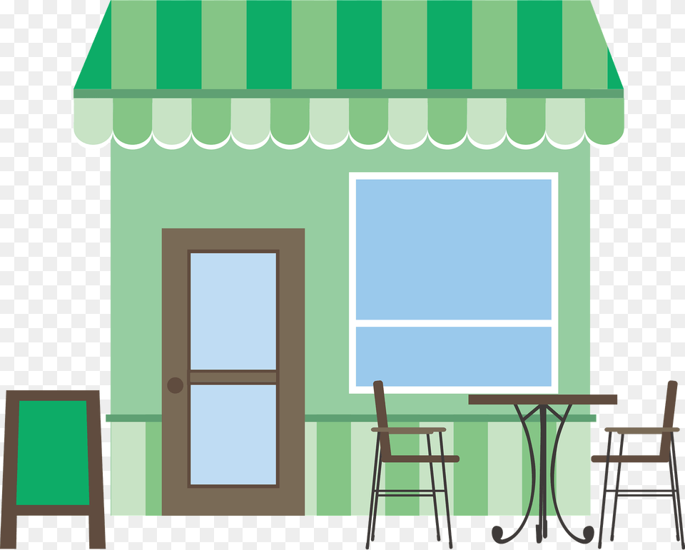 Cafe Restaurant Clipart, Awning, Canopy, Chair, Furniture Free Transparent Png