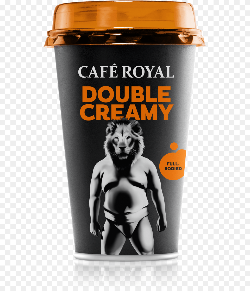 Cafe Royal Double Creamy Eiskaffee Caf Royal, Bottle, Adult, Male, Man Png Image