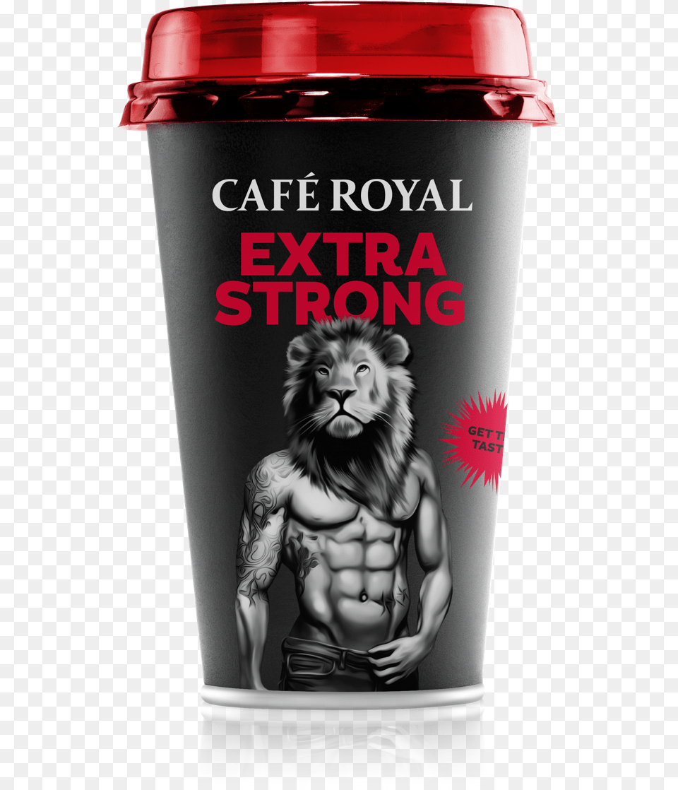 Cafe Royal Extra Strong Eiskaffee Caf Royal, Bottle, Shaker, Cup, Person Free Png Download