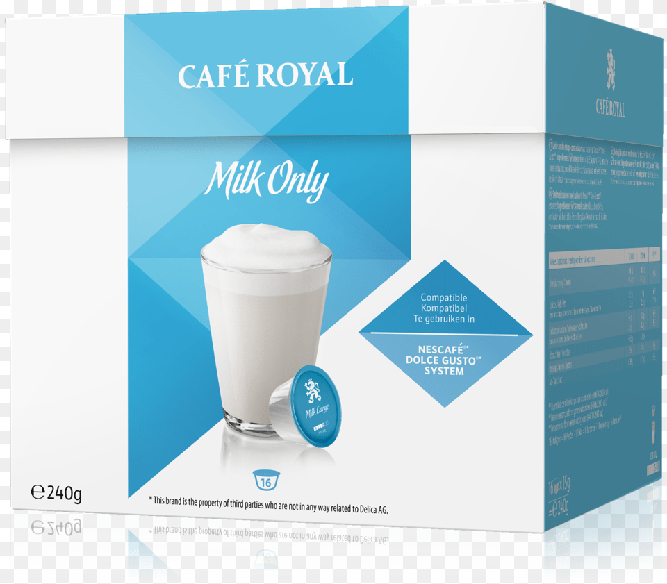 Cafe Royal Milk Only Kompatibel Mit Nescafe Dolce Gusto Cafe Royal Dolce Gusto, Advertisement, Poster, Beverage Png