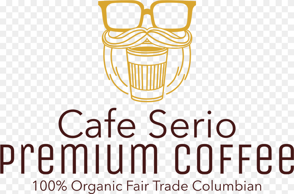 Cafe Serio Example Label Logo Graphic Design, Emblem, Symbol, Electrical Device, Microphone Png Image