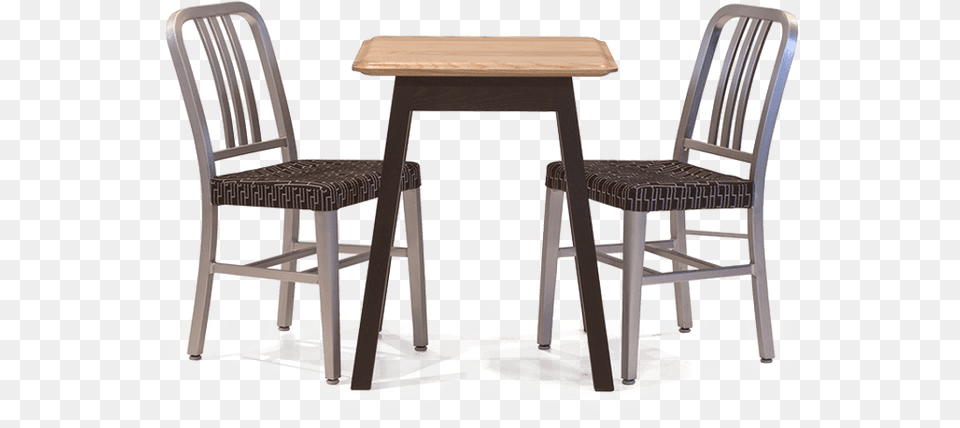 Cafe Table Transparent Chair And Table, Dining Table, Furniture, Bar Stool Free Png Download