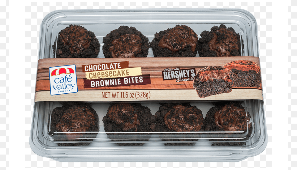 Cafe Valley Bakery Chocolate Cheesecake Brownie Bites Hershey39s Chocolate Cheesecake Bites, Dessert, Food, Sweets, Bread Png