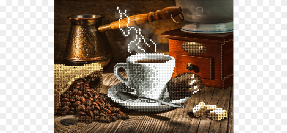 Cafe Y Taza Kaffeebohnen Kaffeemaschine, Cup, Cutlery, Saucer, Spoon Png