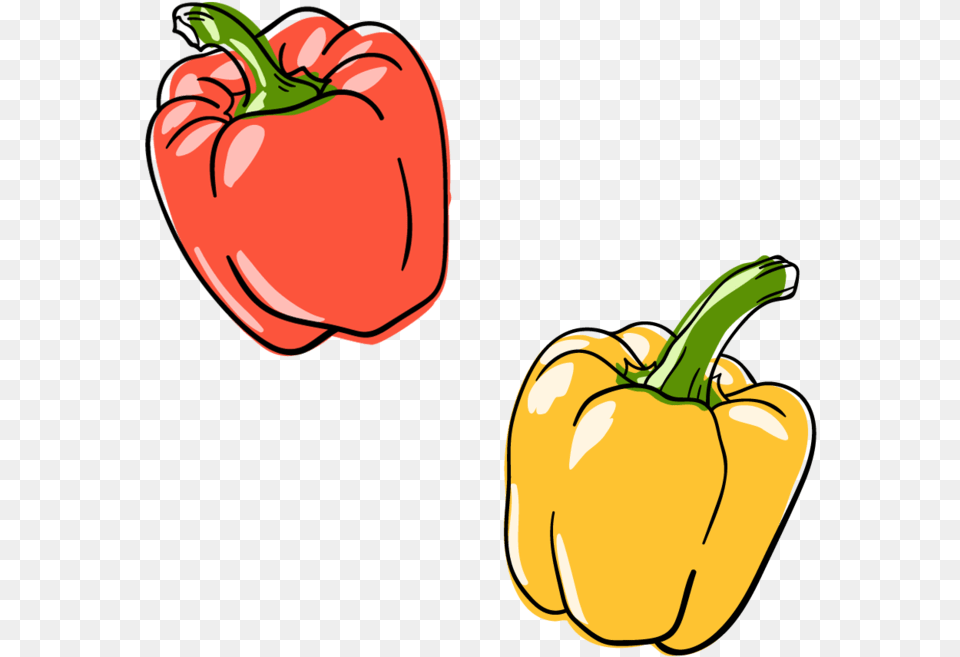 Cafefiore Siteillustrations, Bell Pepper, Food, Pepper, Plant Free Png