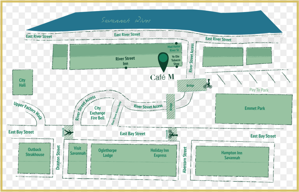 Cafem Map Map Of Emmet Park Savannah Ga, Chart, Diagram, Plan, Plot Png