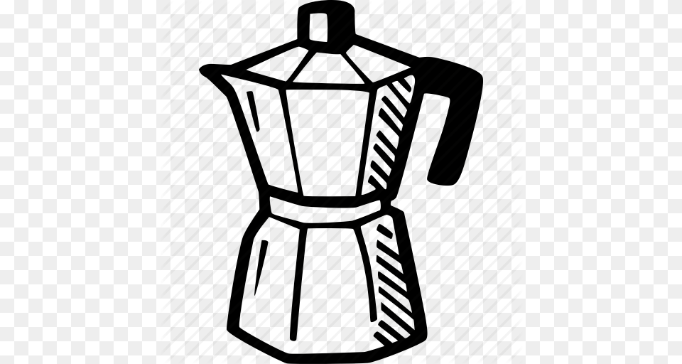 Cafetiere Coffee Coffee Maker Hand Drawn Italian Icon Free Transparent Png