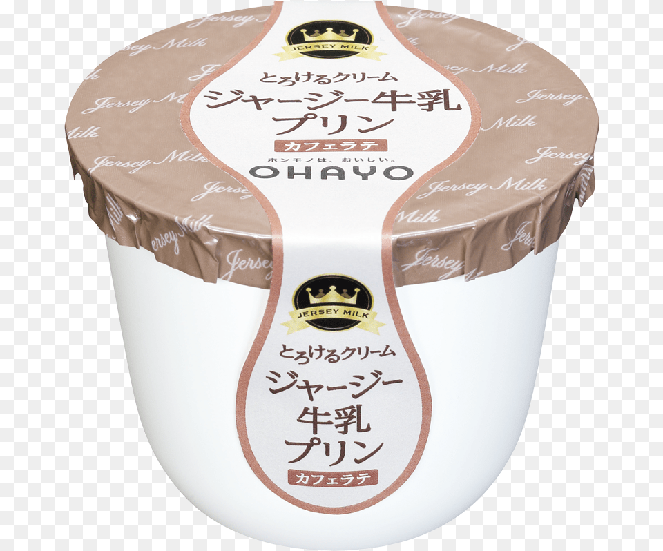 Caff Latte Pudding Made From Jersey Milk, Dessert, Food, Yogurt, Cream Free Transparent Png