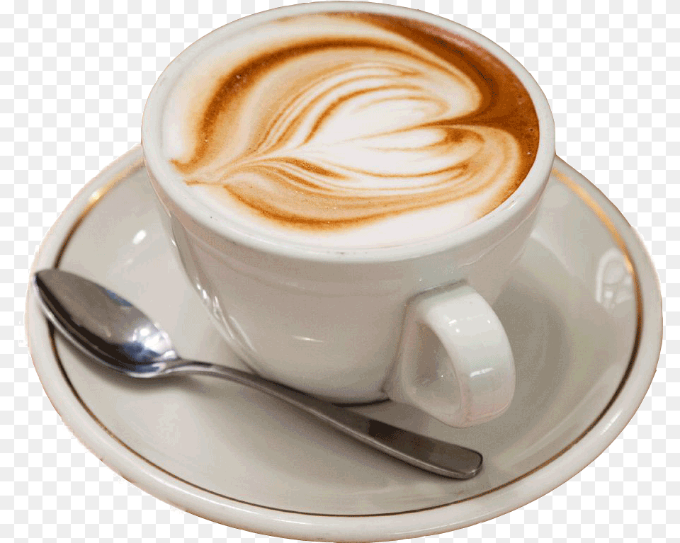 Caff Latte Vs Latte Macchiato, Cup, Cutlery, Spoon, Beverage Free Transparent Png