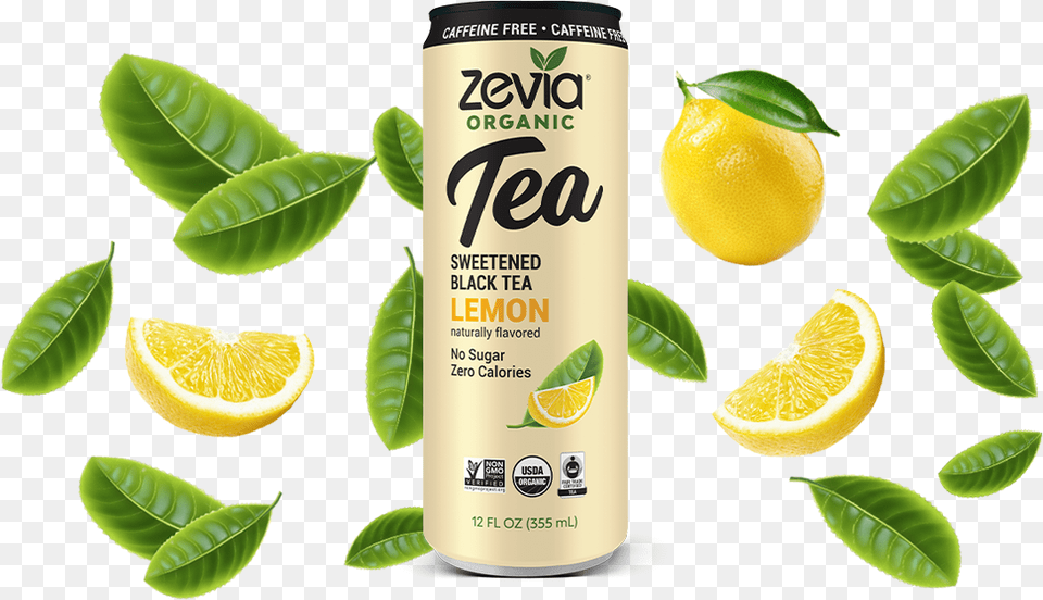 Caffeine Black Tea Lemon Zevia Passionfruit Tea, Citrus Fruit, Food, Fruit, Produce Png