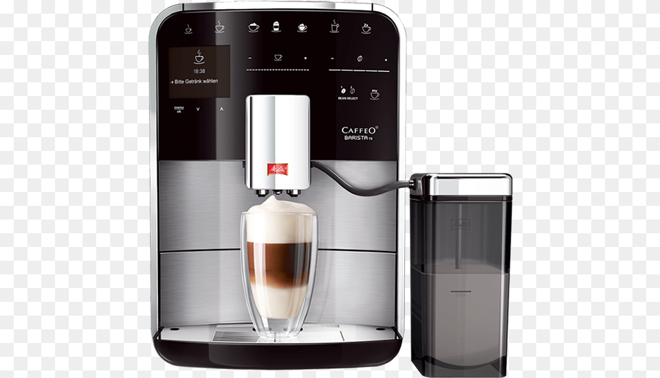 Caffeo Barista Ts Melitta Caffeo Barista Ts Fully Automatic Coffee Machine, Cup, Beverage, Coffee Cup, Device Free Transparent Png