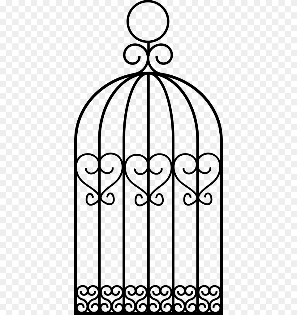 Cage Bird, Gray Png