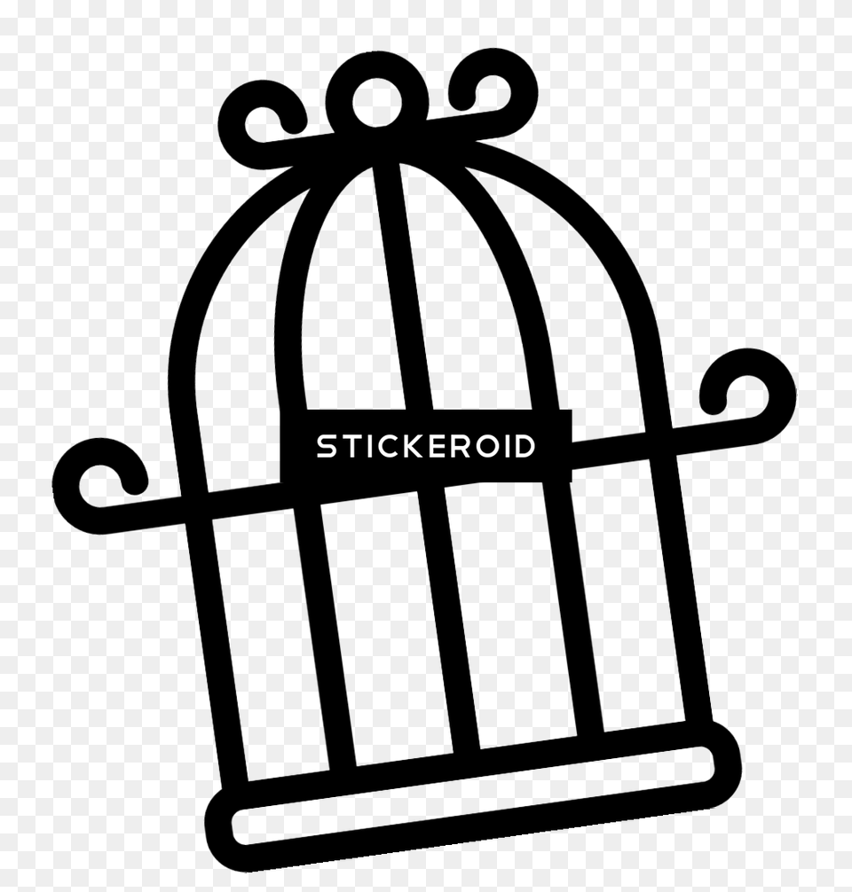 Cage Bird Objects, Stencil Free Png Download