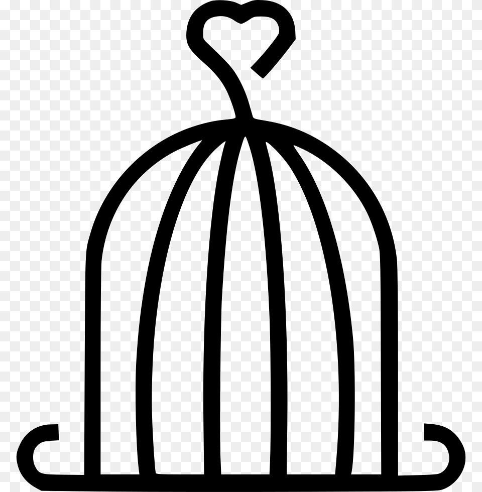 Cage Bird Trappet Icon Download, Stencil, Bow, Weapon Free Transparent Png