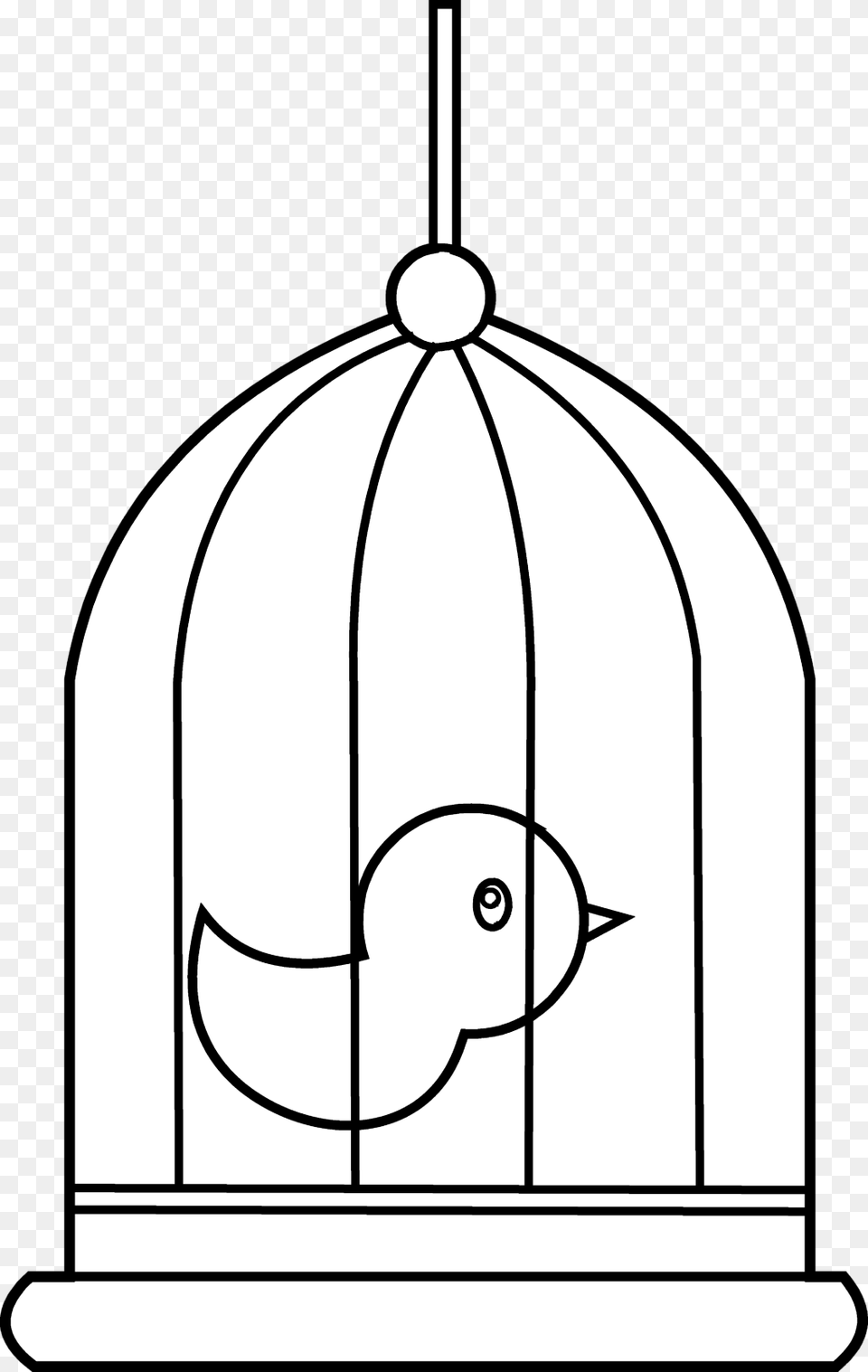 Cage Clipart Black And White Clip Art Images, Bird Feeder, Chandelier, Lamp Free Transparent Png