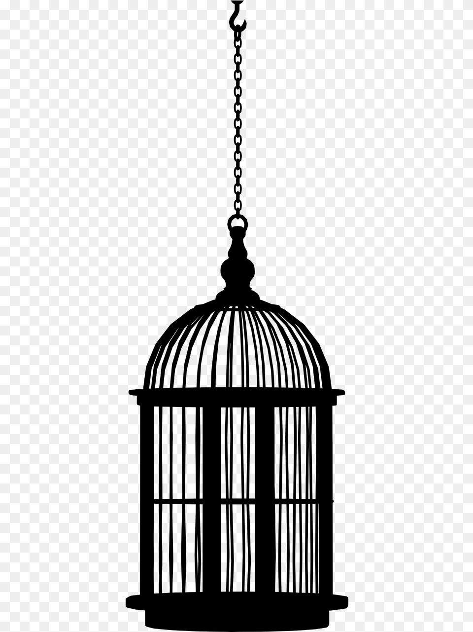Cage Without A Bird, Gray Free Png