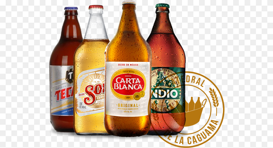 Caguamas Transparent Background Beer, Alcohol, Beer Bottle, Beverage, Bottle Free Png Download