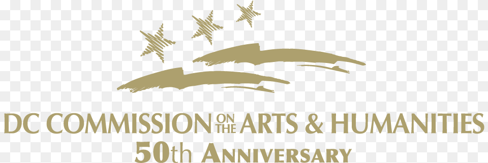 Cah Logo 50th Gold Dc Commission On Arts And Humanities Logo, Animal, Sea Life Png