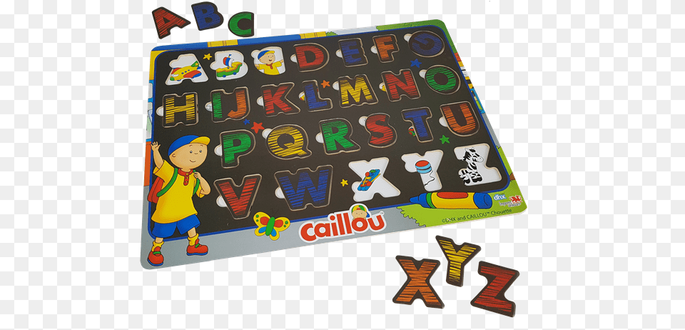 Caillou Abc Wood Puzzle Caillou A To Z Learning Puzzle, Baby, Person, Mat Free Png Download