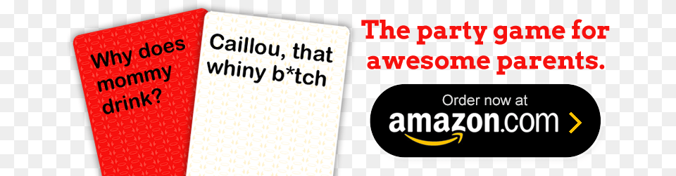 Caillou Cards Against Humanity, Text, Paper, Advertisement Free Png Download