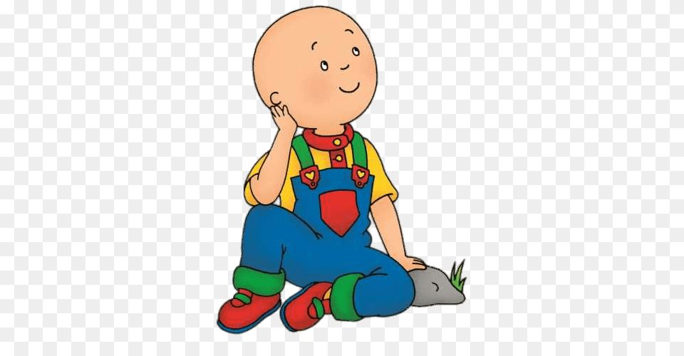 Caillou Daydreaming, Baby, Person, Face, Head Png