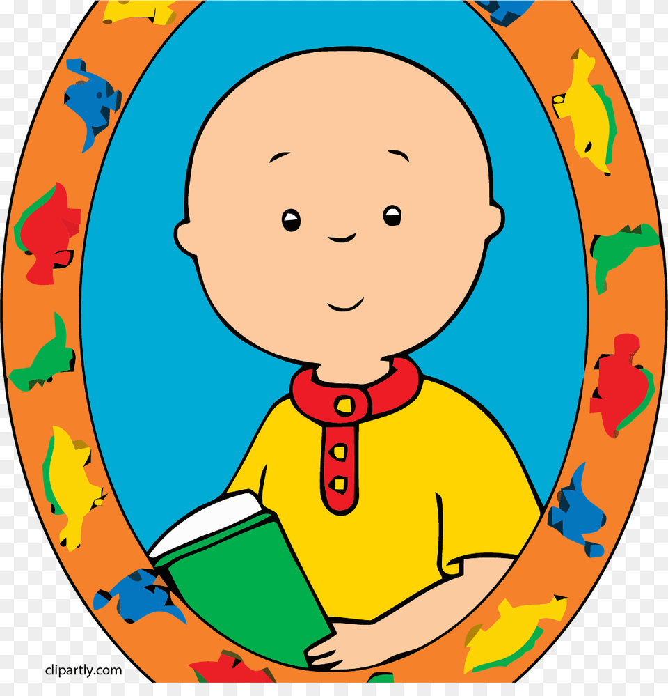 Caillou Half Border Clipart Picture, Photography, Face, Head, Person Free Png