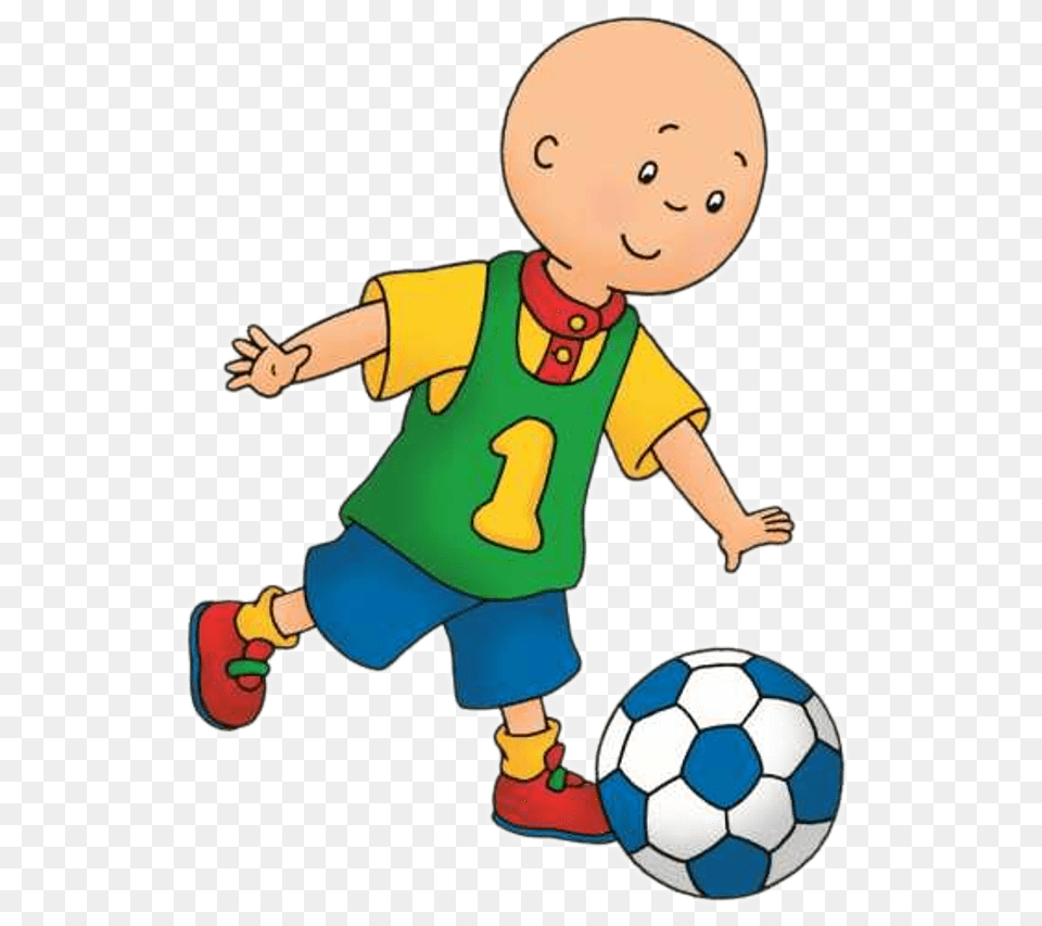 Caillou Playing Football, Ball, Soccer, Soccer Ball, Sport Free Png Download