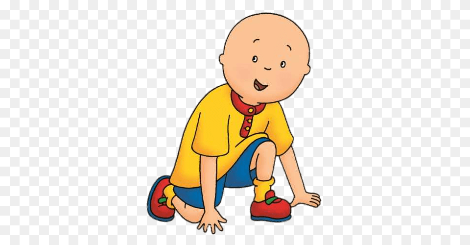Caillou Ready To Sprint, Baby, Person, Face, Head Png Image