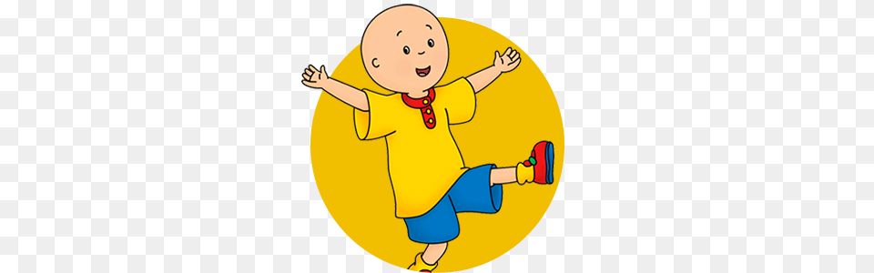 Caillou Roundlet, Baby, Person, Cartoon, Face Free Png Download