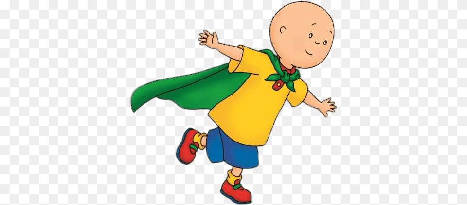 Caillou Superman Caillou, Cape, Clothing, Baby, Person Free Png Download