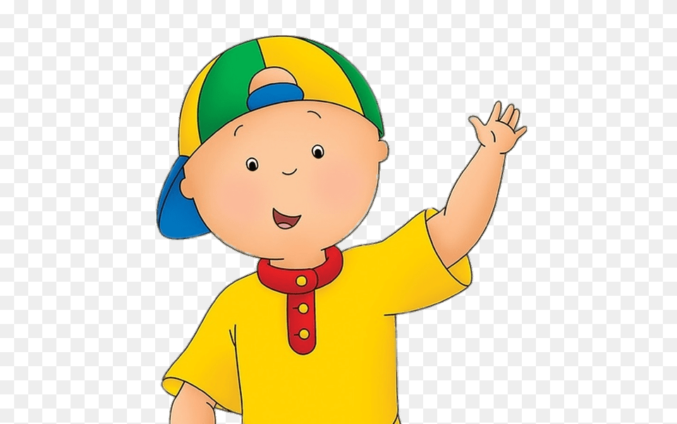 Caillou Waving, Baby, Person, Face, Head Free Png