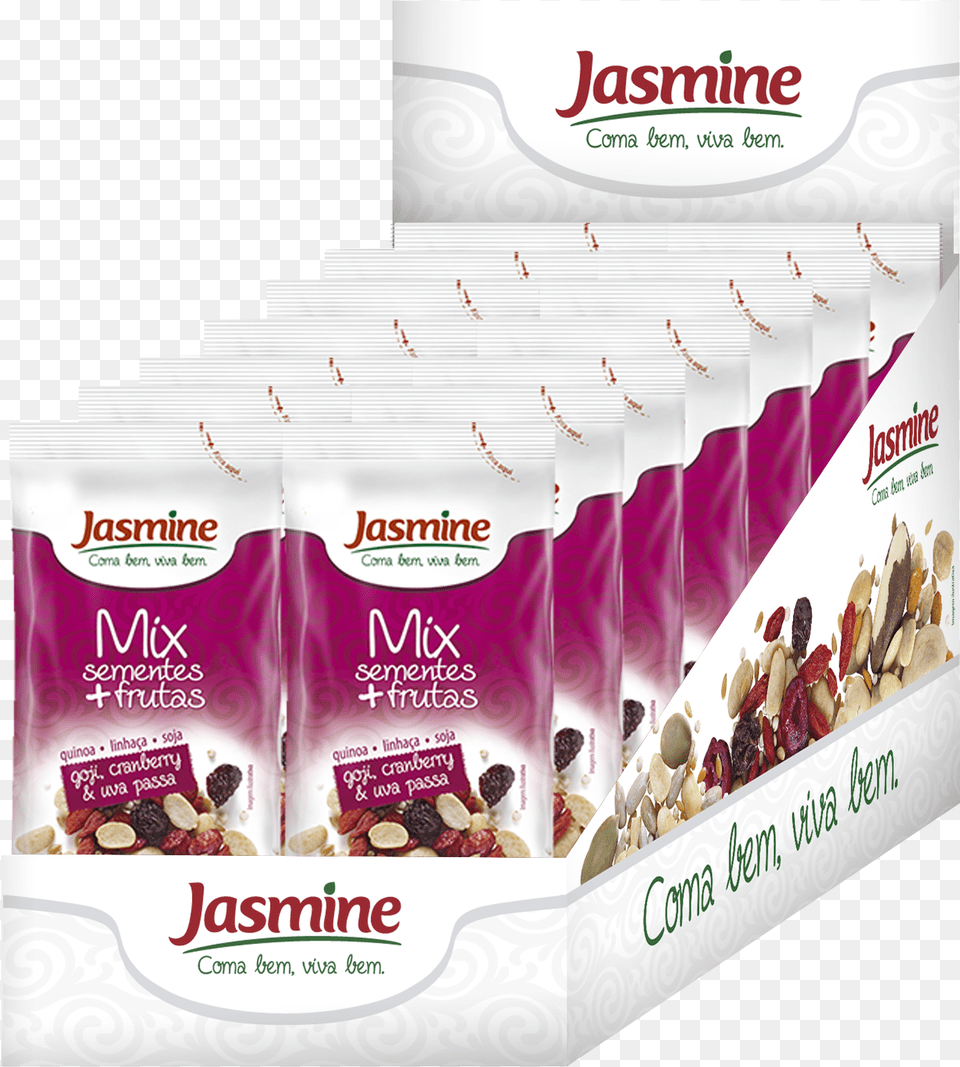 Caixa De Mix Sementes Nuts Jasmine, Advertisement, Poster, Dessert, Food Free Png Download