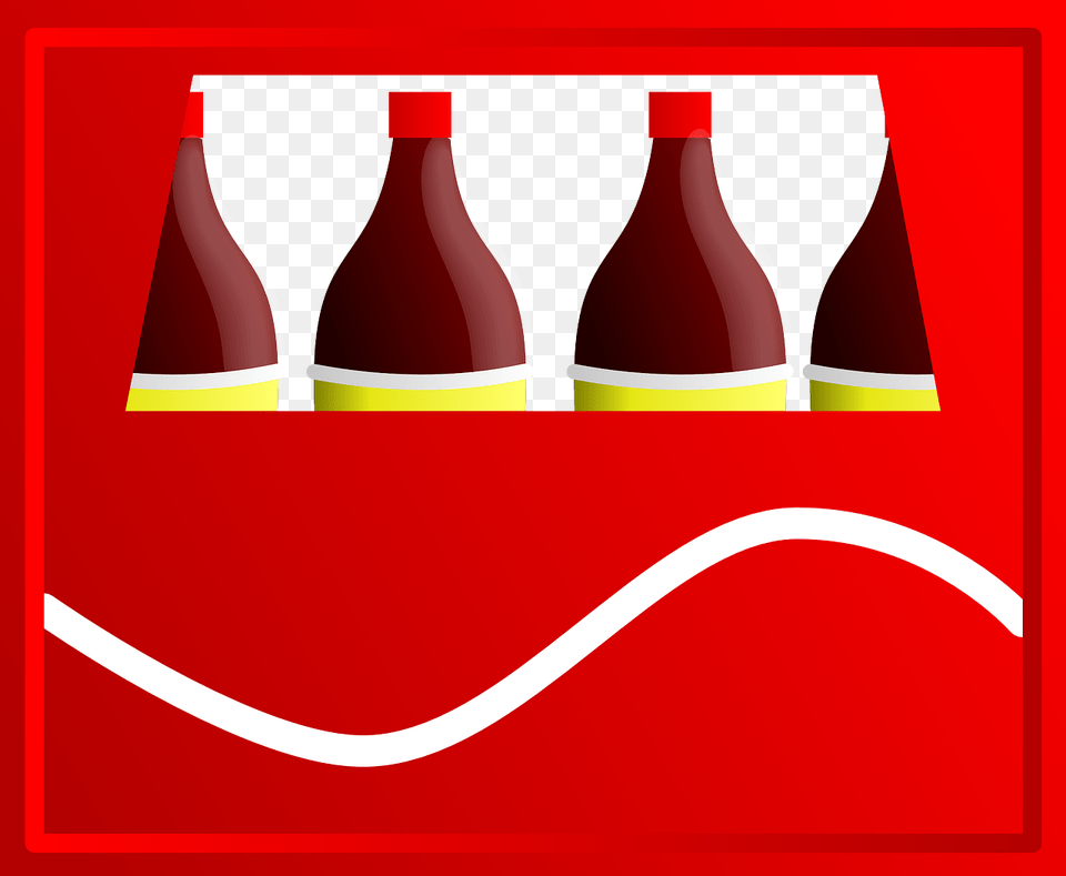 Caja Coca Cola, Bottle, Food, Ketchup, Beverage Png Image