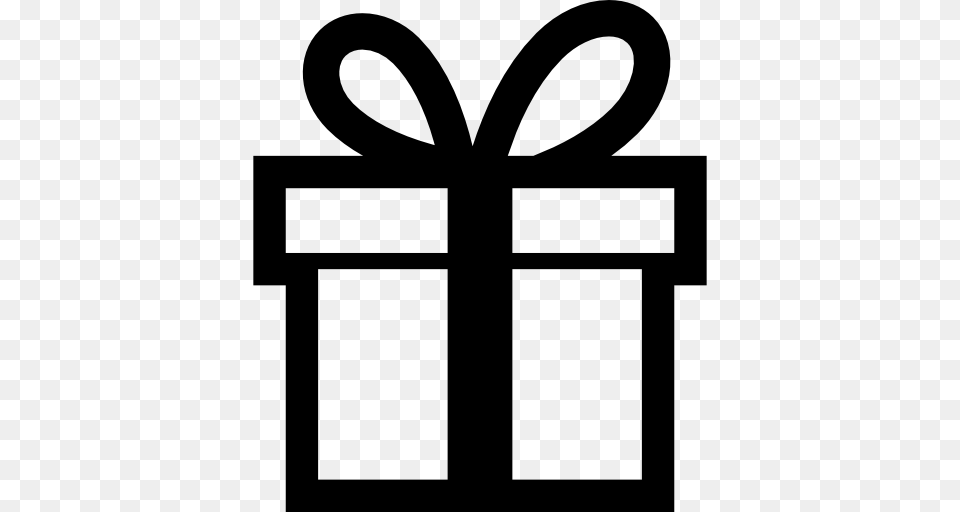 Caja De Regalo Blanco Y Negro Cross, Symbol Png Image