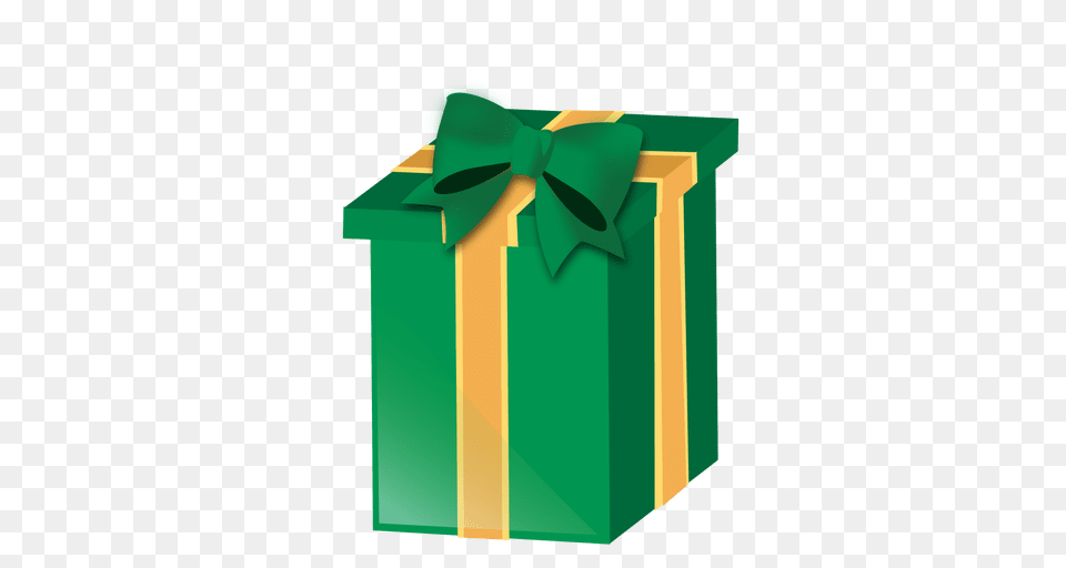 Caja De Regalo De Navidad Verde, Gift, Mailbox Png