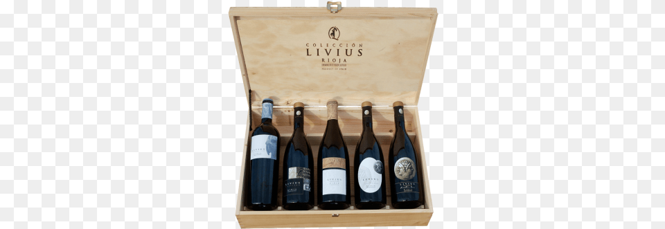 Caja Madera Livius 3 Box, Alcohol, Beverage, Bottle, Liquor Free Png