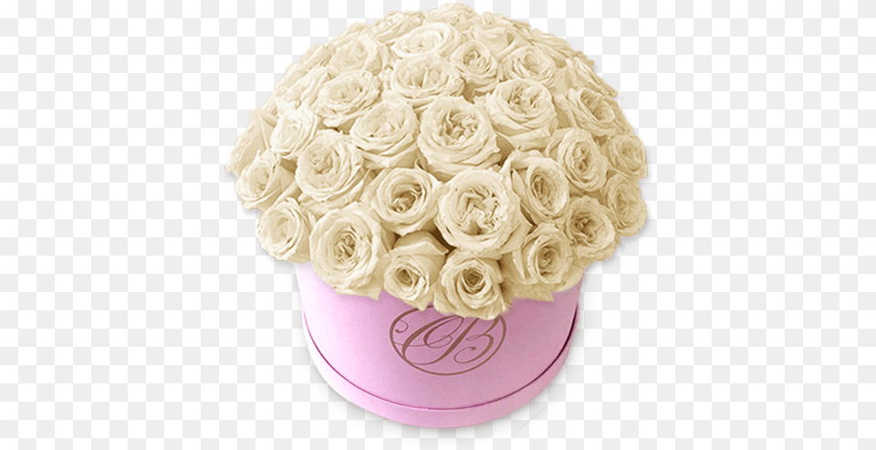 Caja Redonda De Rosas Blancas Bouquet, Rose, Plant, Food, Flower Bouquet Free Png