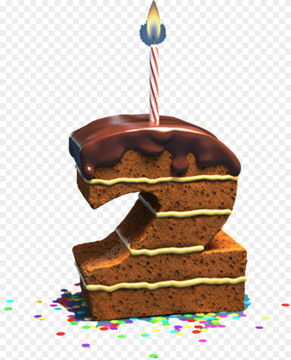Cake 2 Candles Vector 2 December Is My Birthday, Birthday Cake, Cream, Dessert, Food Png Image