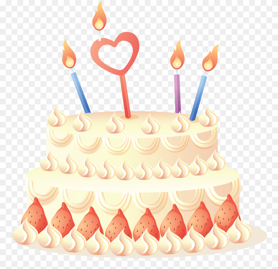 Cake, Birthday Cake, Cream, Dessert, Food Free Png Download