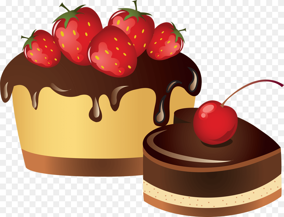 Cake, Berry, Produce, Plant, Fruit Free Png
