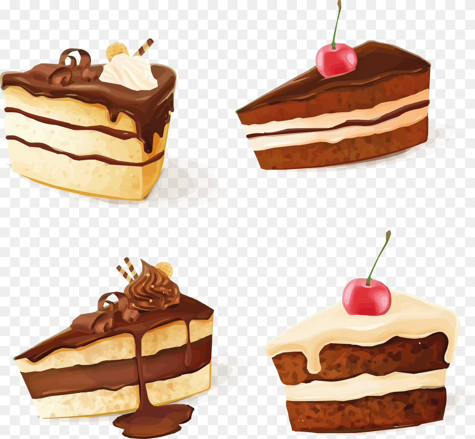 Cake, Dessert, Food, Torte, Bulldozer Free Png Download